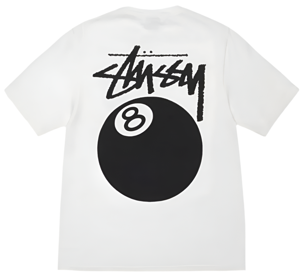 Stüssy 8 Ball Pigment Dyed Tee White (SS24)
