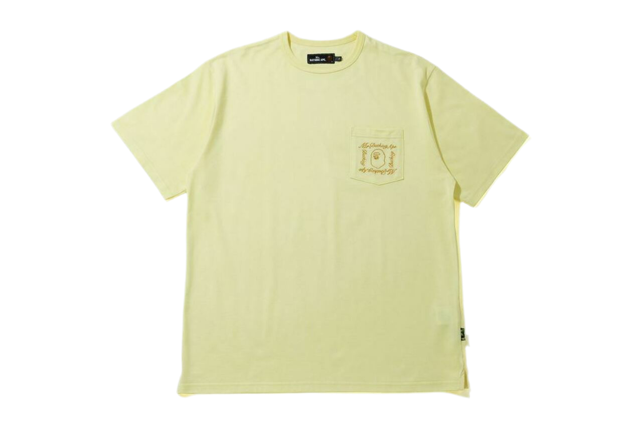 Mr Bathing Ape Pocket Wide Tee Yellow