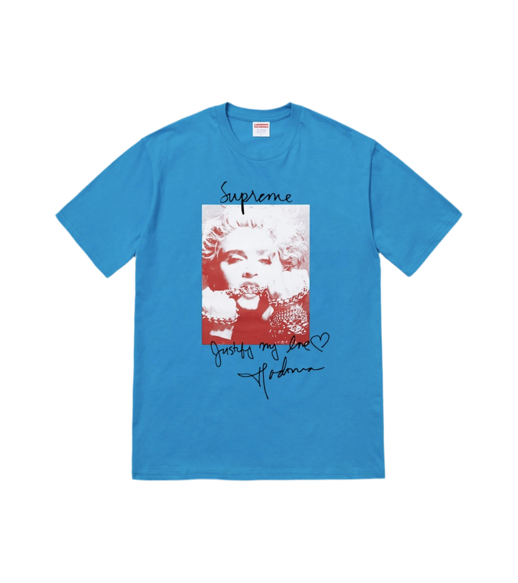 Supreme Madonna Tee Bright Blue (FW18) – Lit Up 21