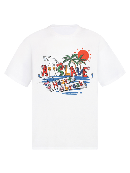 A11SLAVE Heart Break Tee White