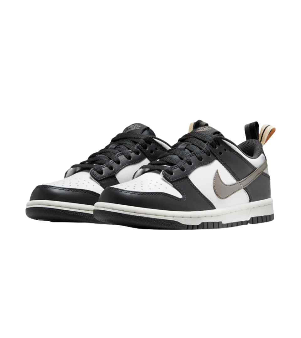 Nike Dunk Low Black White Metallic (GS)