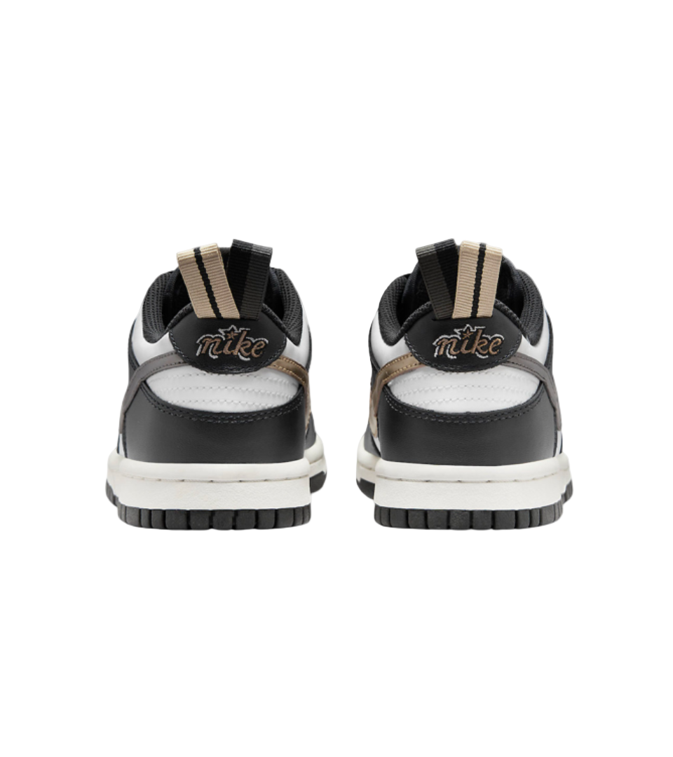 Nike Dunk Low Black White Metallic (GS)