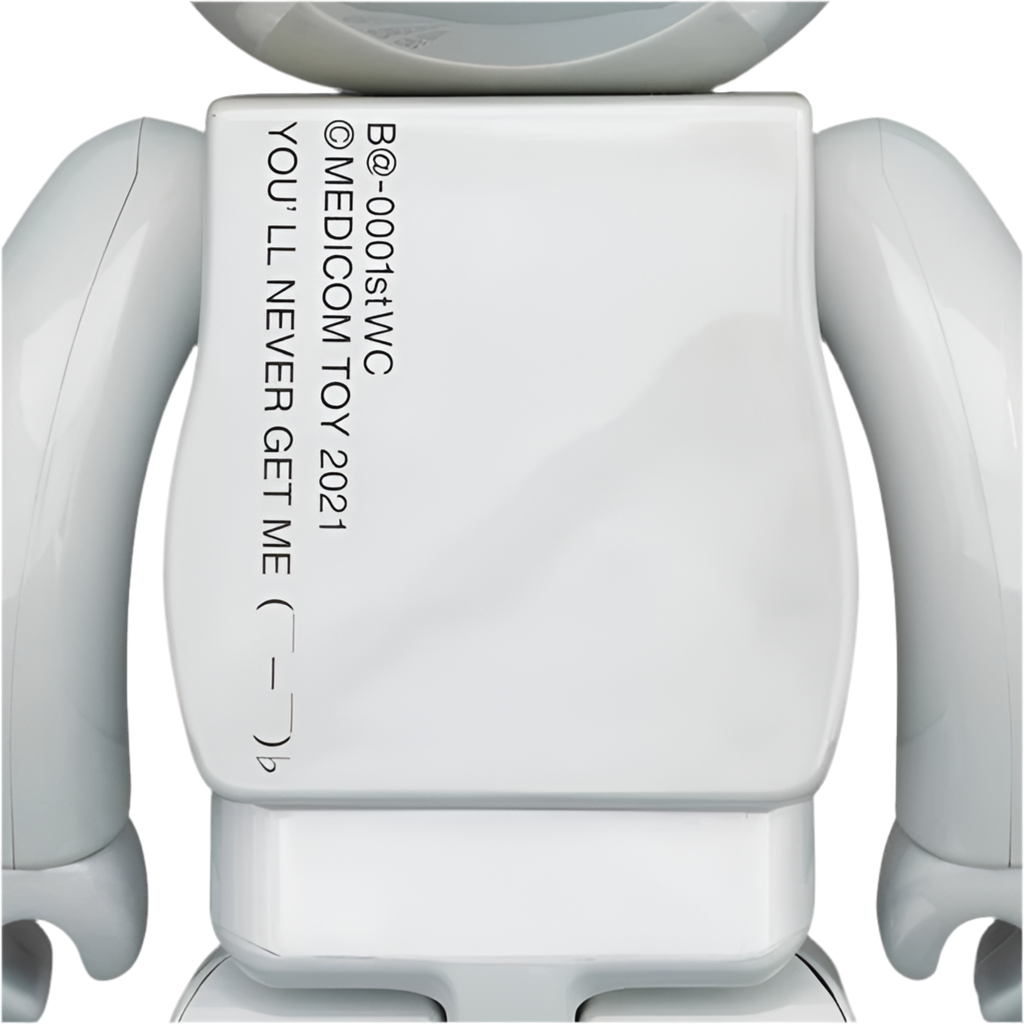 Bearbrick 20th Anniversary 1st Model 400% White Chrome