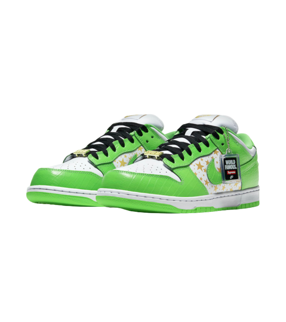 Nike SB Dunk Low x Supreme Stars Mean Green (2021)