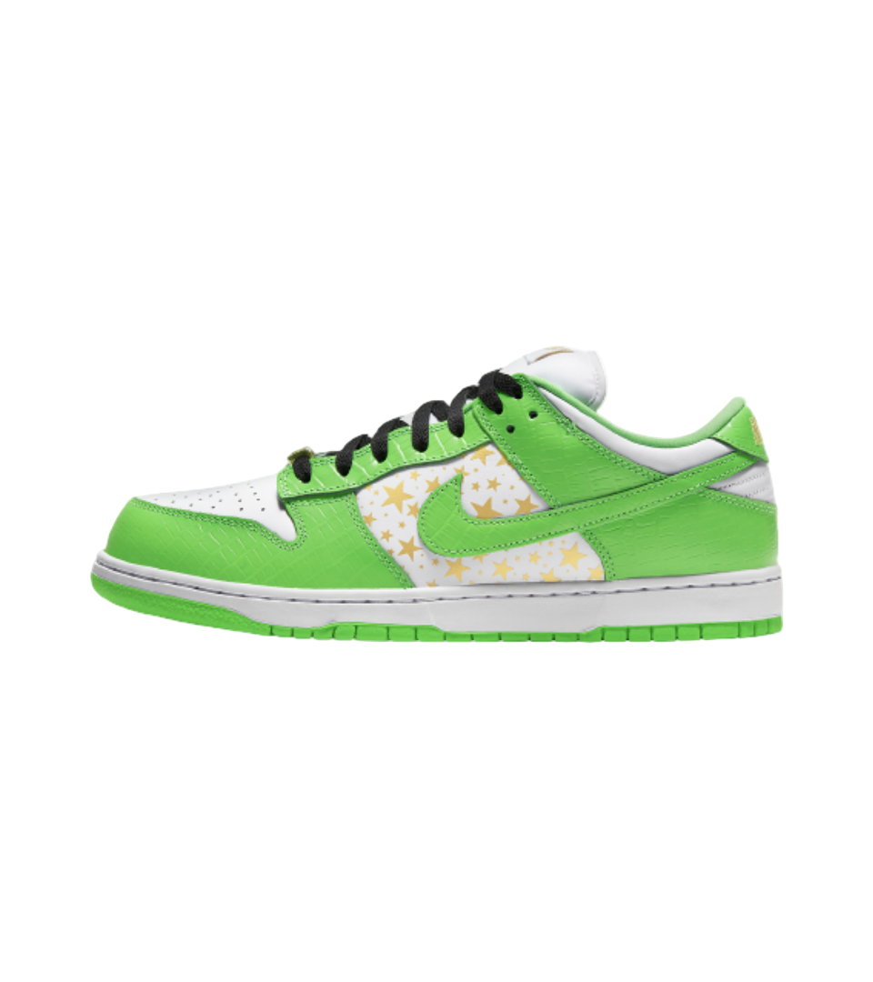 Nike SB Dunk Low x Supreme Stars Mean Green (2021)