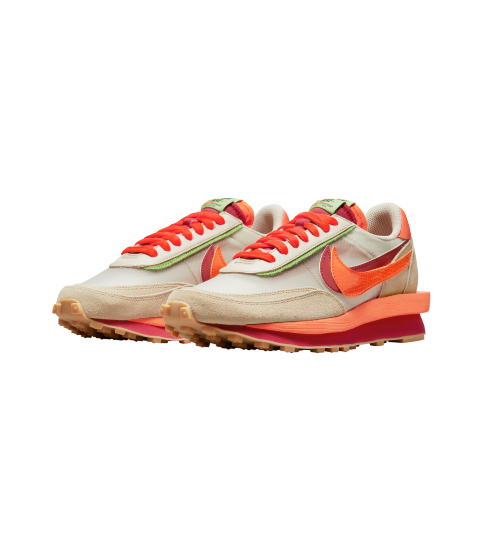 Nike LD Waffle sacai CLOT Net Orange Blaze