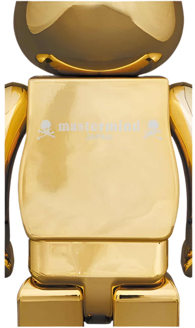 Bearbrick x mastermind JAPAN 100% & 400% Set Gold