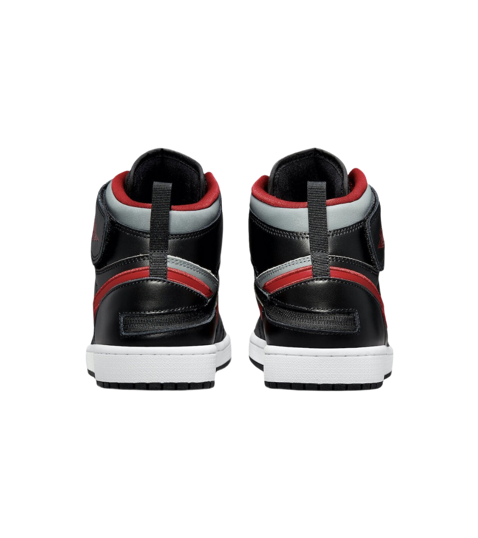 Air Jordan 1 High FlyEase Black Gym Red Smoke Grey