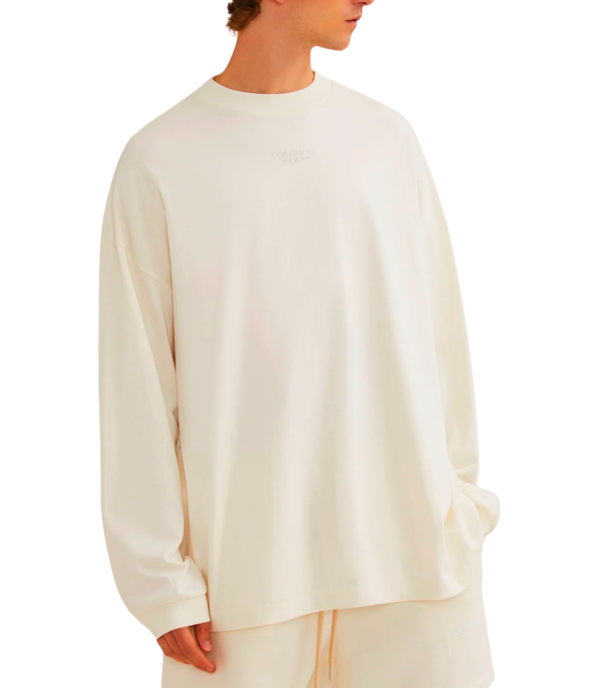 Fear of God Essentials Core Long Sleeve Tee Cloud Dance (FW23)
