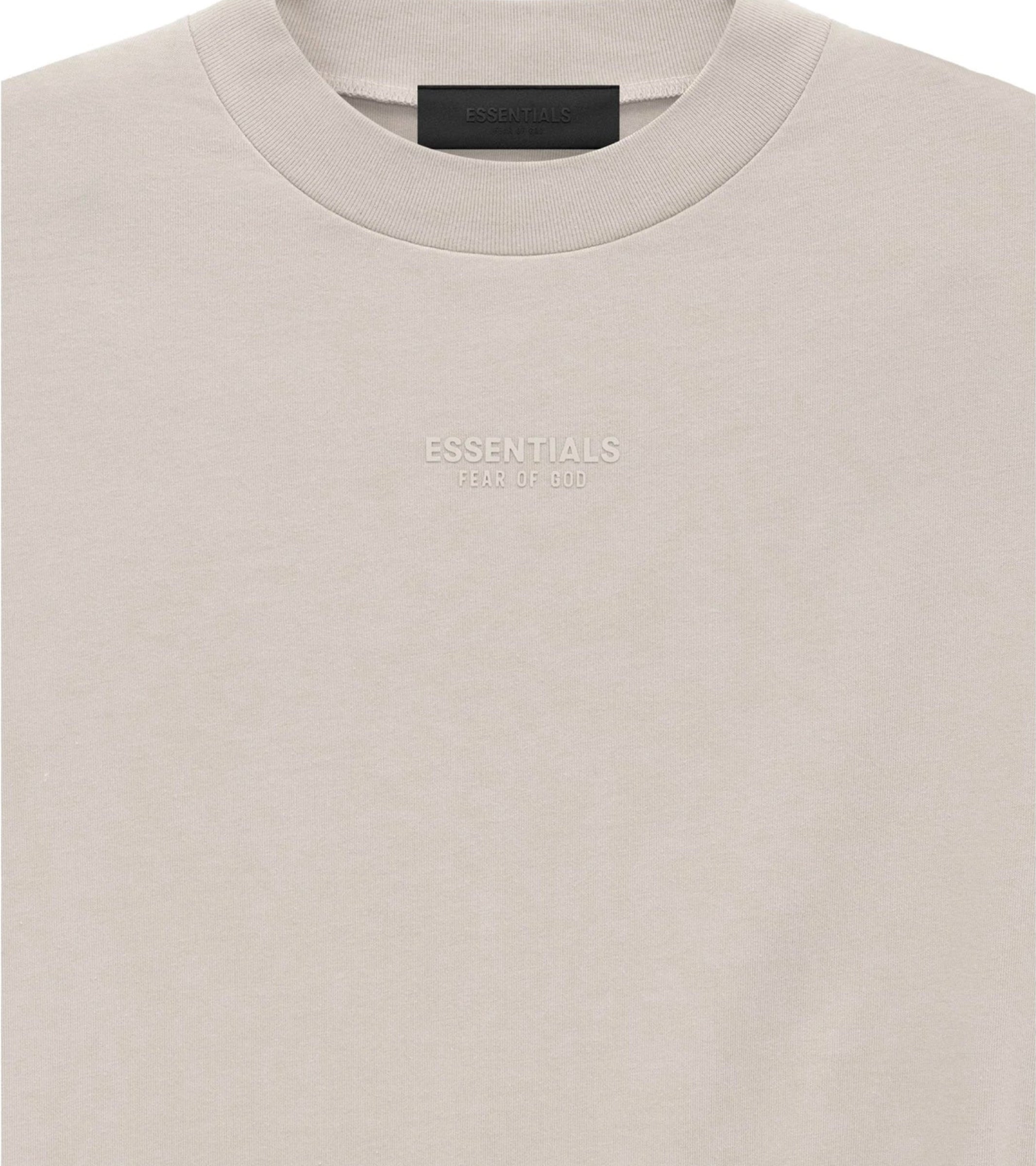 Fear of God Essentials FW23 Core T-shirt Silver Cloud