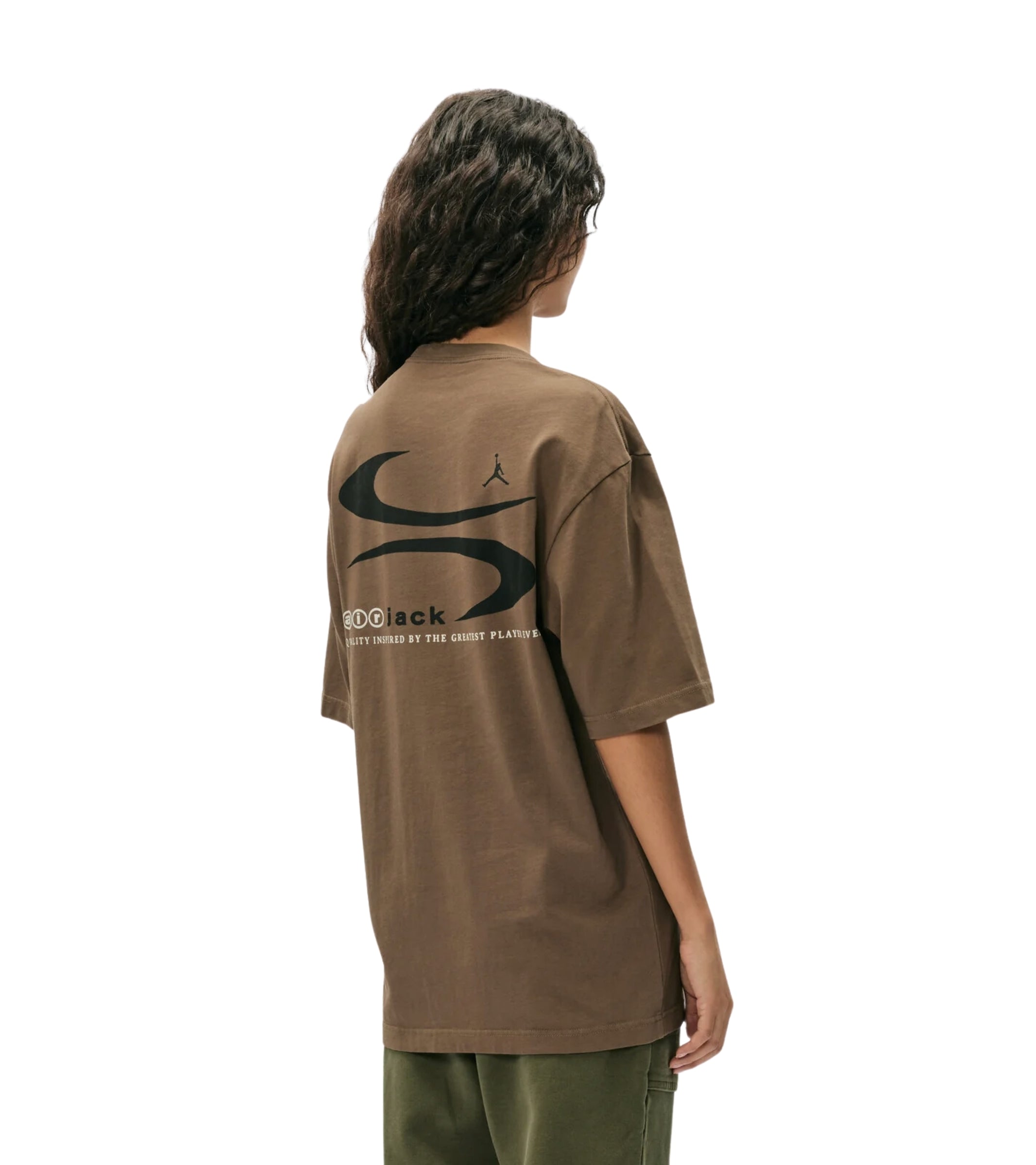 Air Jordan x Travis Scott Cactus Jack Jumpman Jack Air T-shirt Palomino Brown