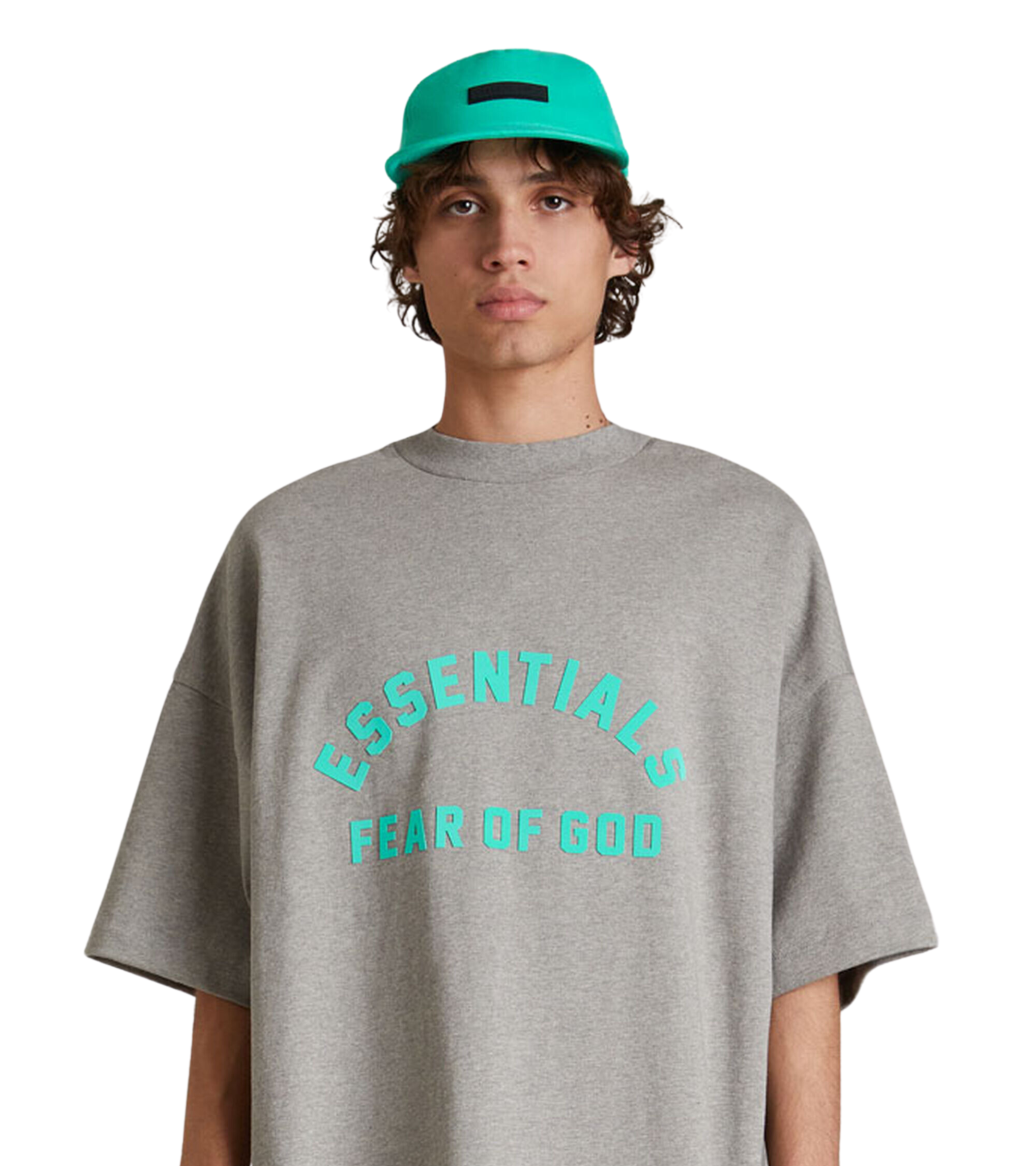 Fear of God Essentials Heavy Jersey SS Tee Dark Heather Oatmeal (FW23)