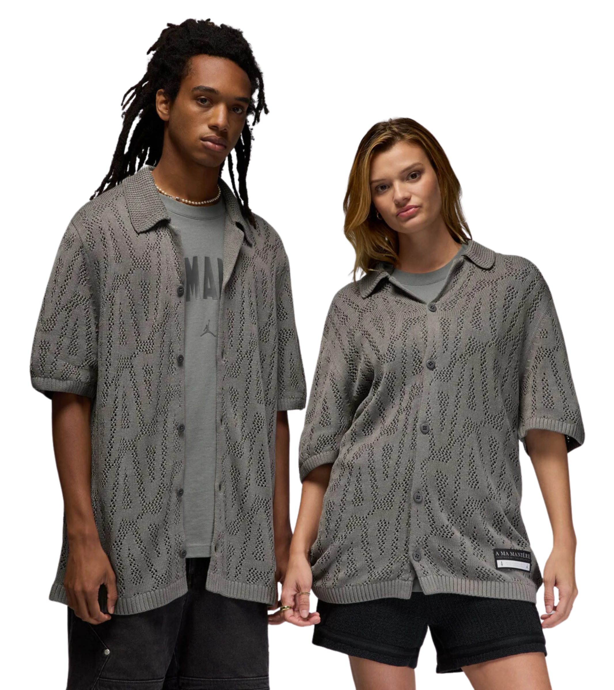 Air Jordan x A Ma Maniere Shooting Shirt Flat Pewter