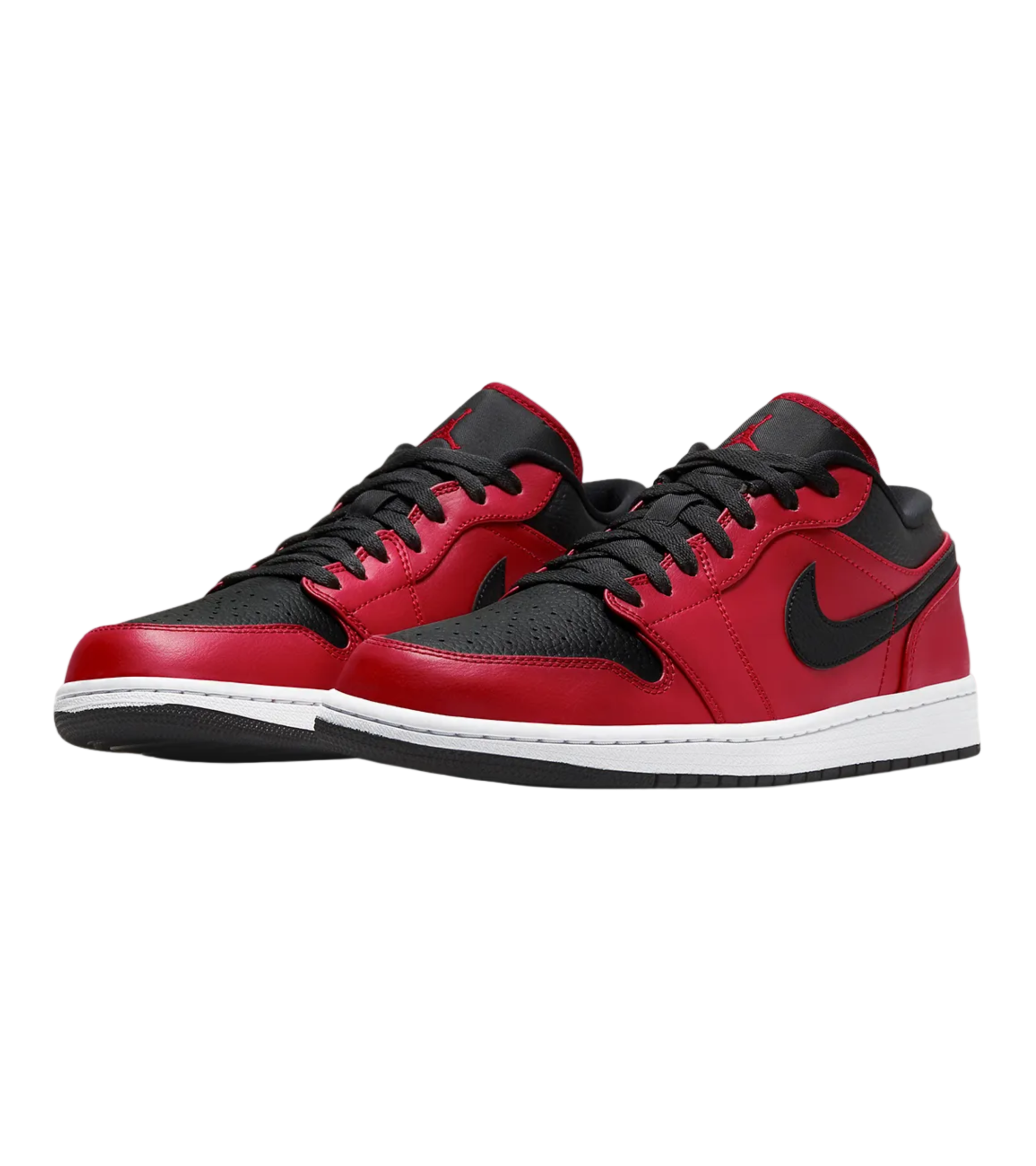 Air Jordan 1 Low Reverse Bred Pebbled Swoosh