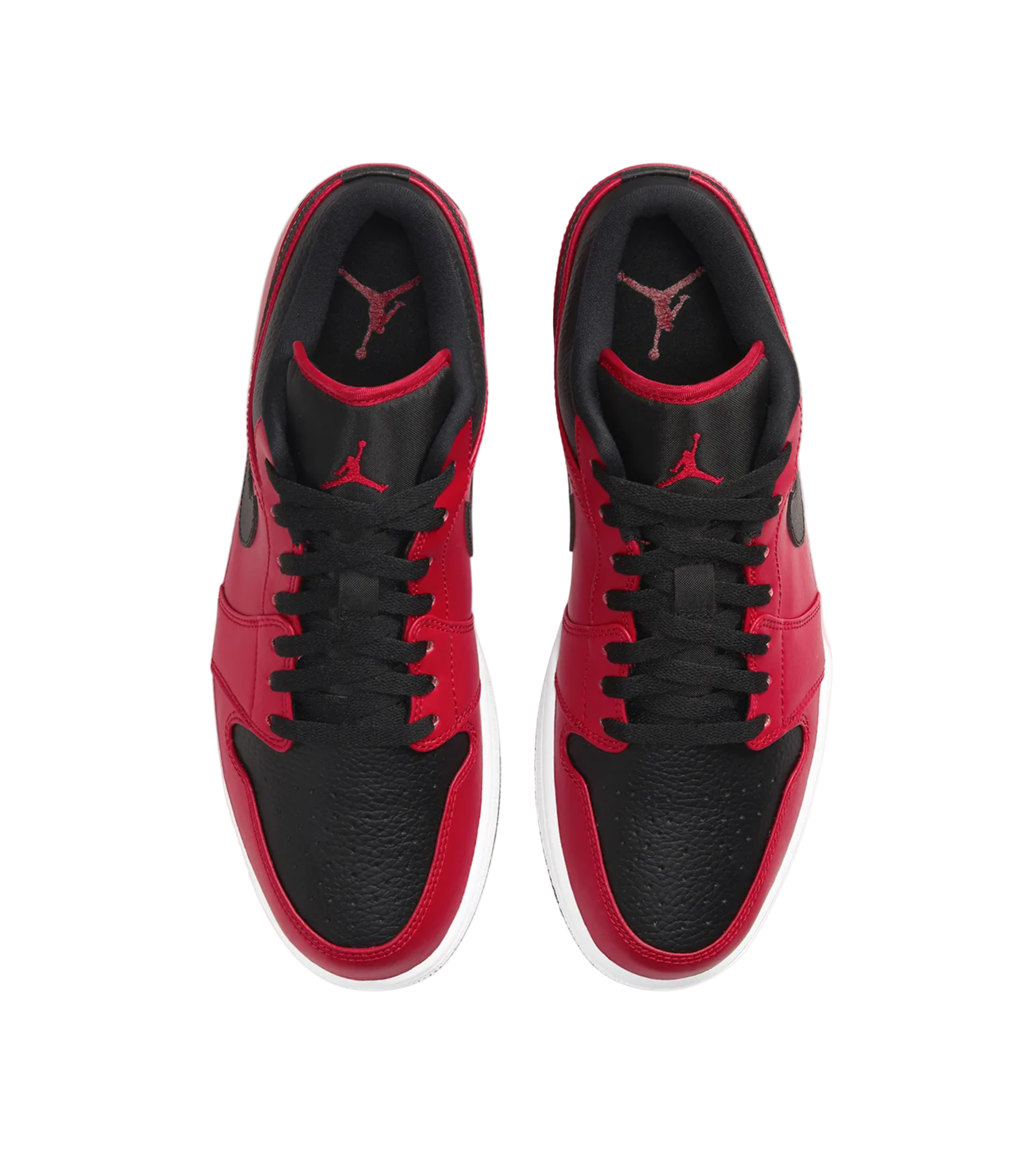 Air Jordan 1 Low Reverse Bred Pebbled Swoosh