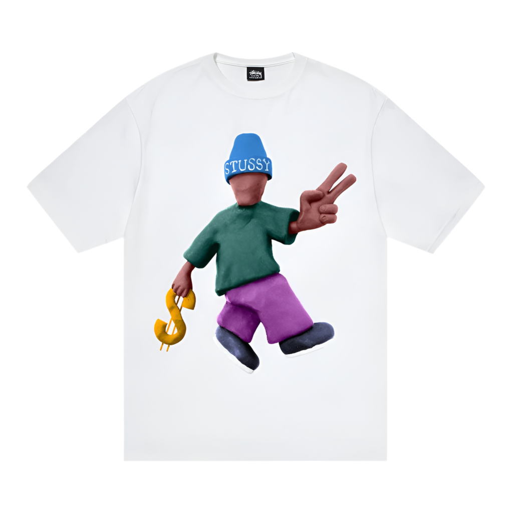 Stüssy Peace & Prosperity Tee White (FW23)