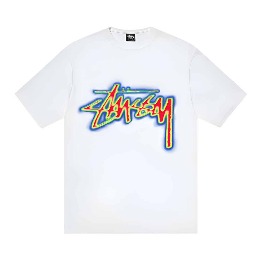 Stüssy Thermal Stock Tee White