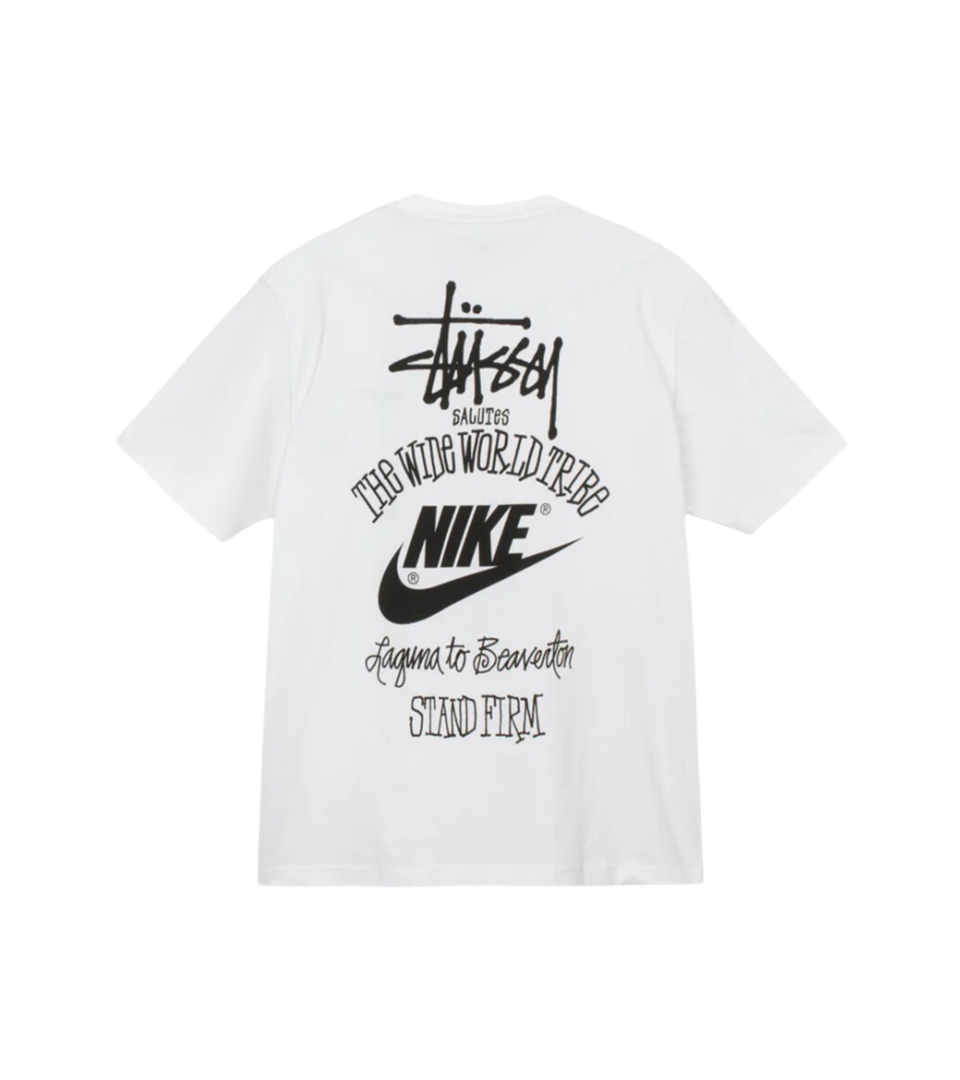 Stussy x Nike The Wide World Tribe T-Shirt White