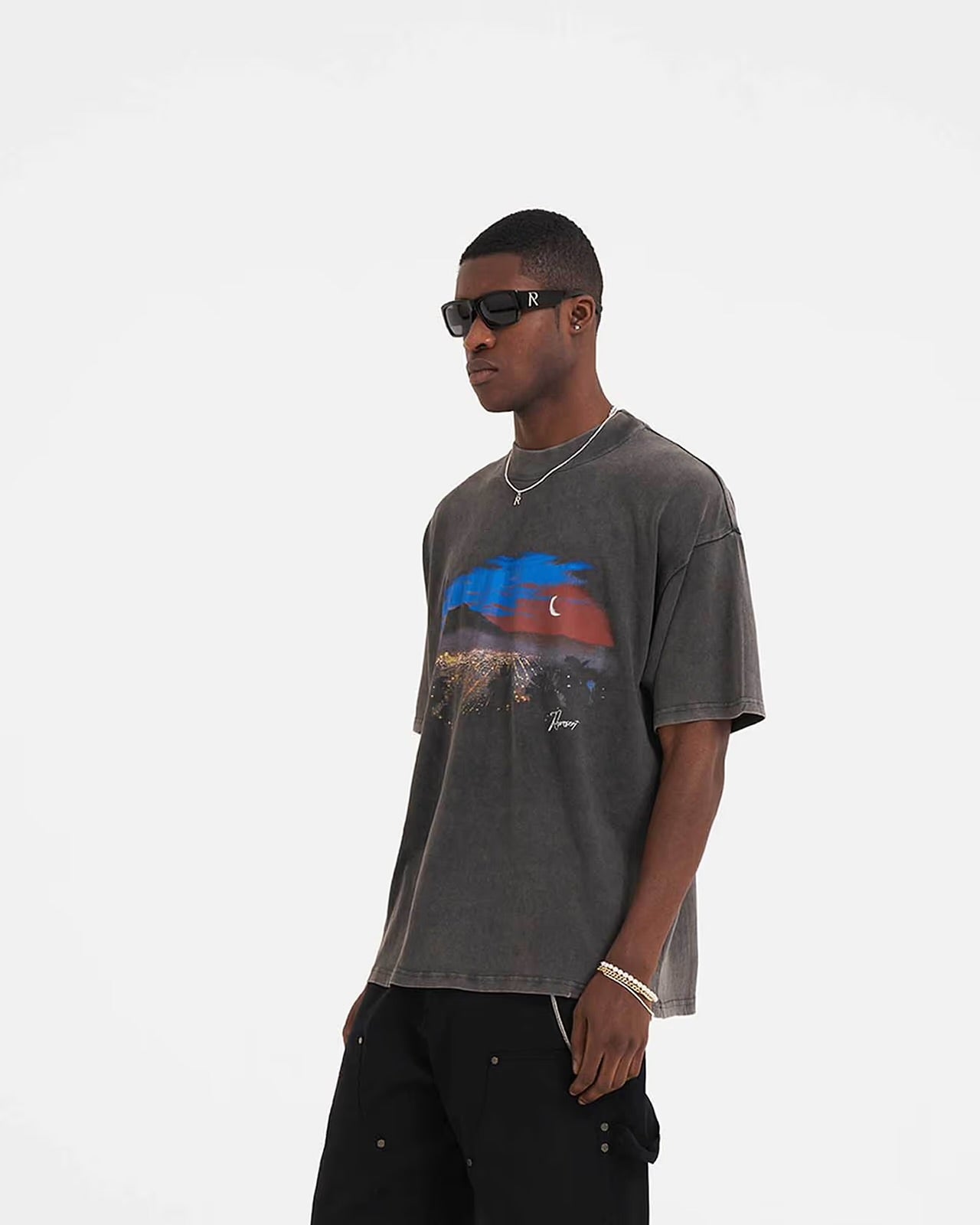 Represent The Hills T-Shirt Vintage Grey