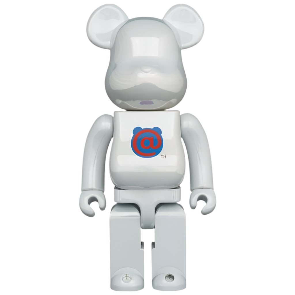 Bearbrick 20th Anniversary 1st Model 400% White Chrome