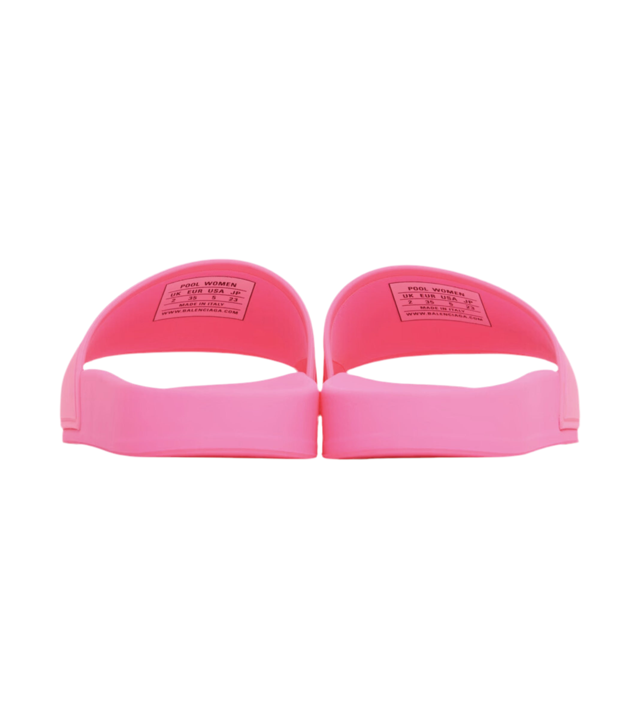 Balenciaga Hot Pink Pool Slides