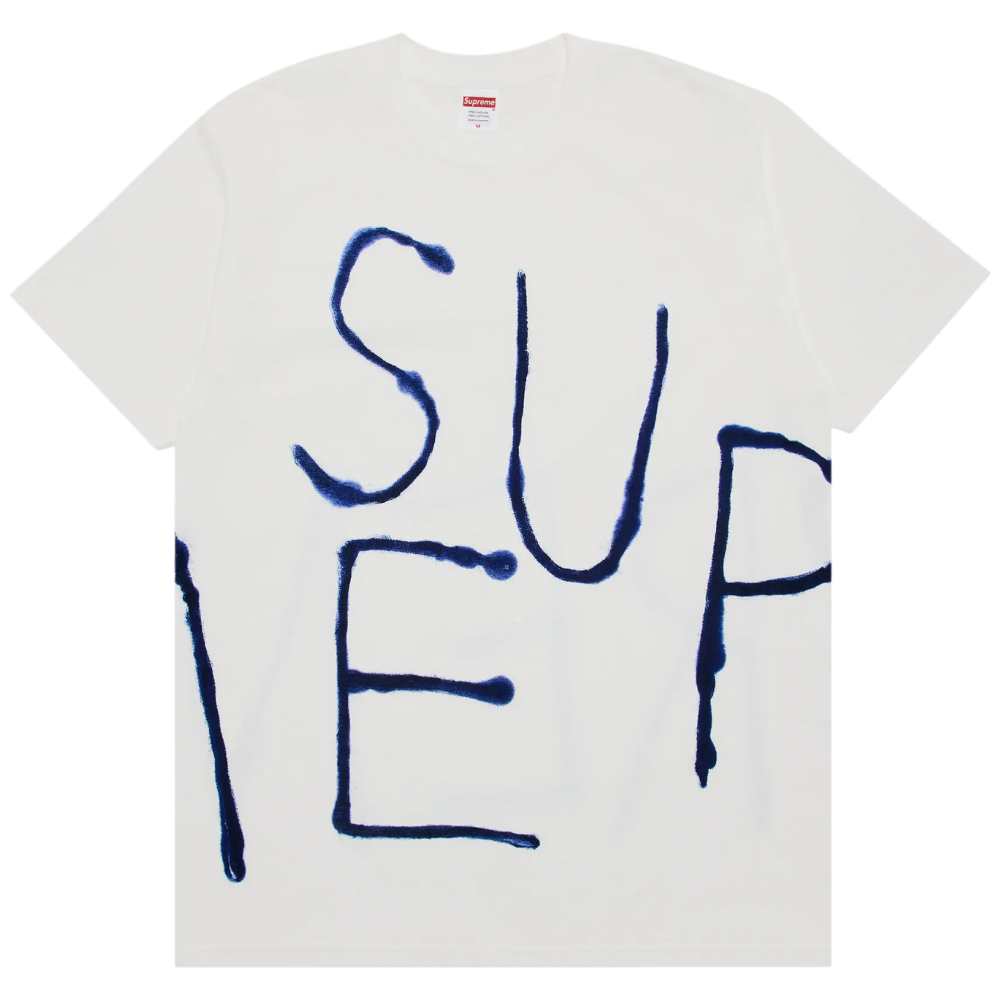 Supreme Painted Tee 'White' (SS25) – Lit Up 21