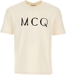 McQ Alexander Mcqueen Logo T-Shirt Cream