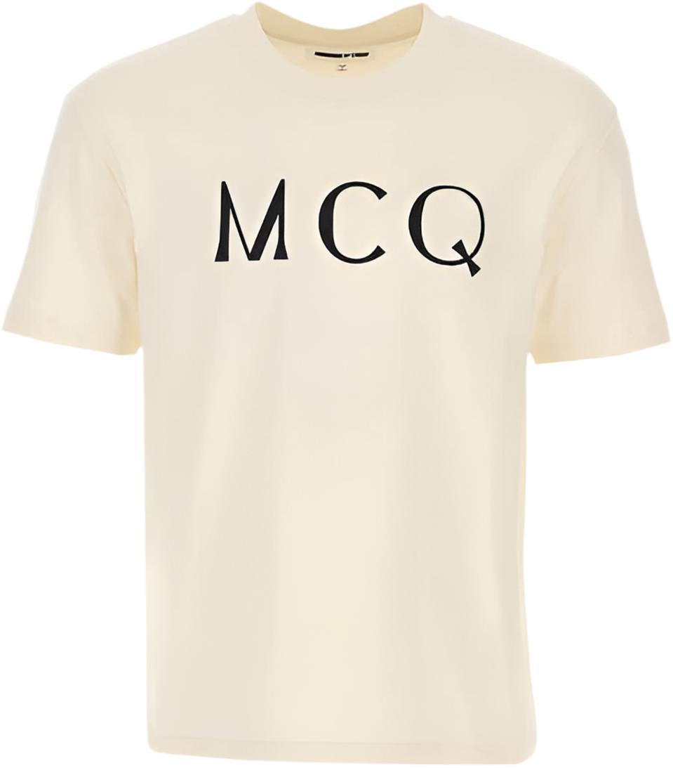 McQ Alexander Mcqueen Logo T-Shirt Cream