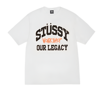 Stüssy x Our Legacy Work Shop Collegiate Pigment Dyed Tee White (SS24)