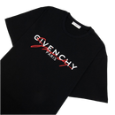 Givenchy Red Embroidery T-Shirt Black Regular Fit