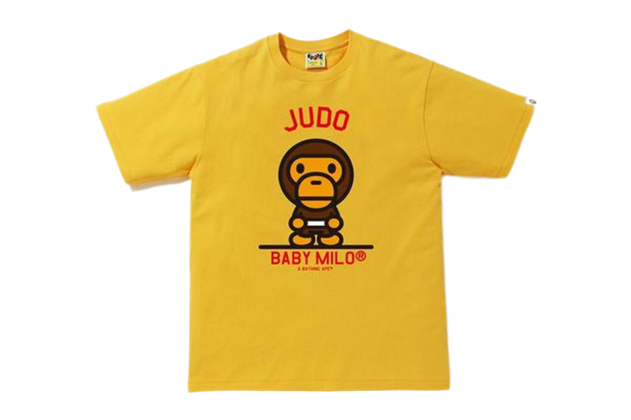 BAPE Milo Judo Sports Tee Yellow