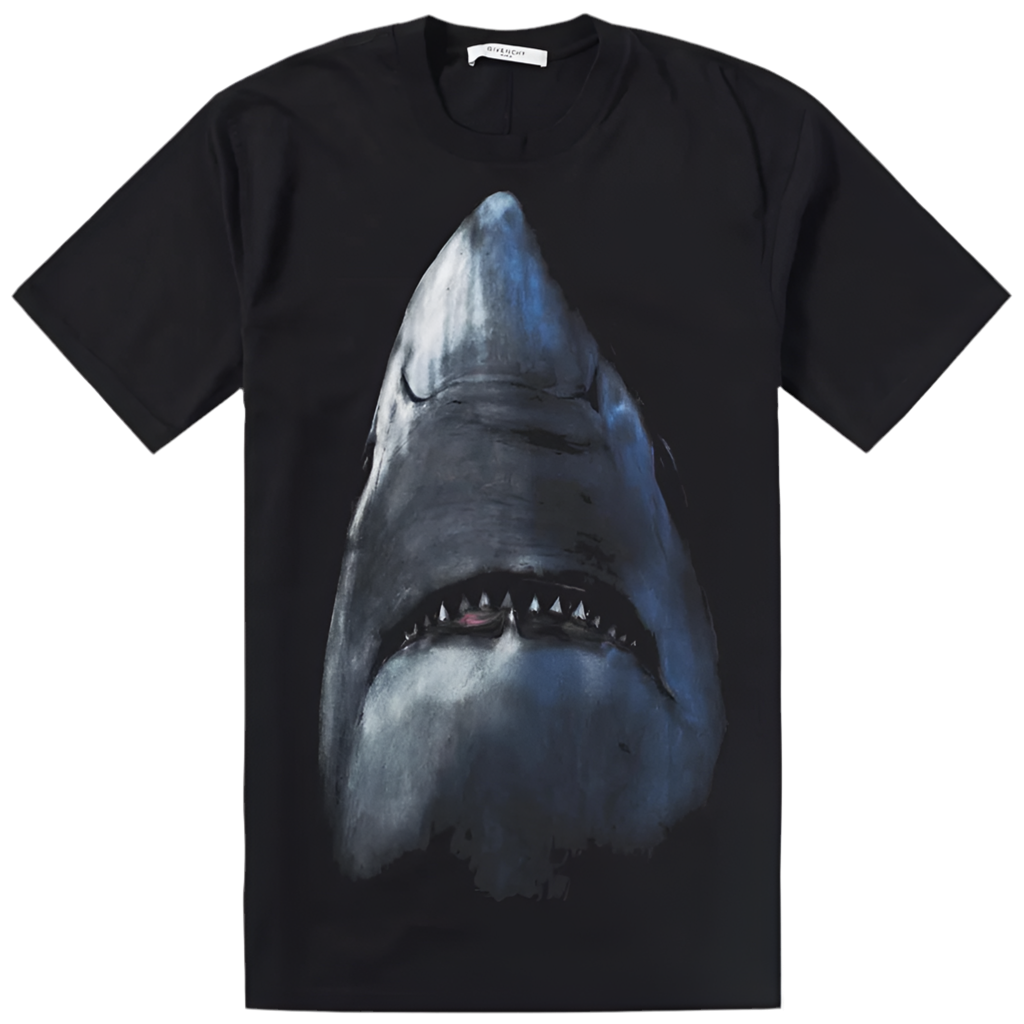 Givenchy Shark Printed T-Shirt Black Oversized Fit