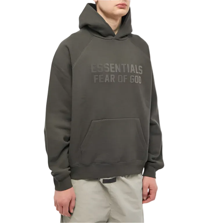 Fear of God Essentials Hoodie 'Off Black' (SS23)