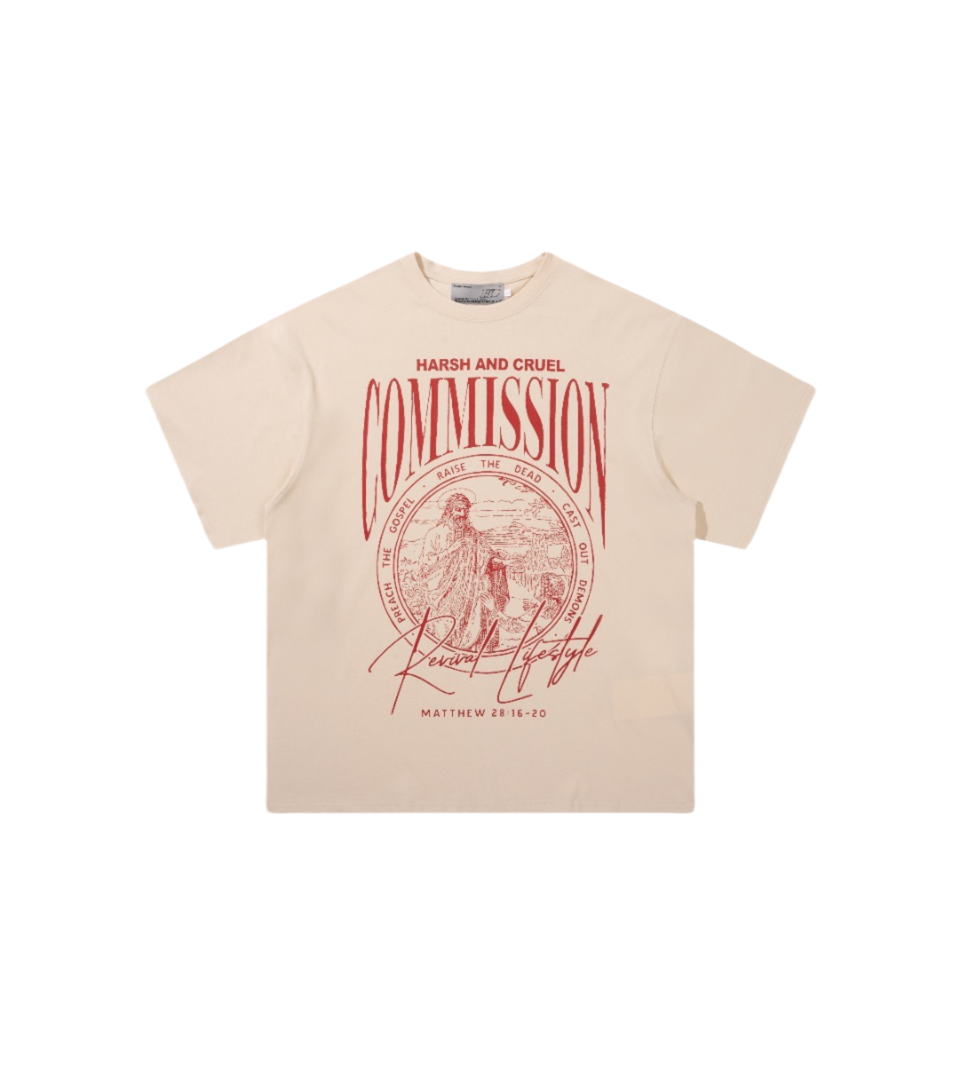 Harsh and Cruel SS22 Commission T-shirt Cream