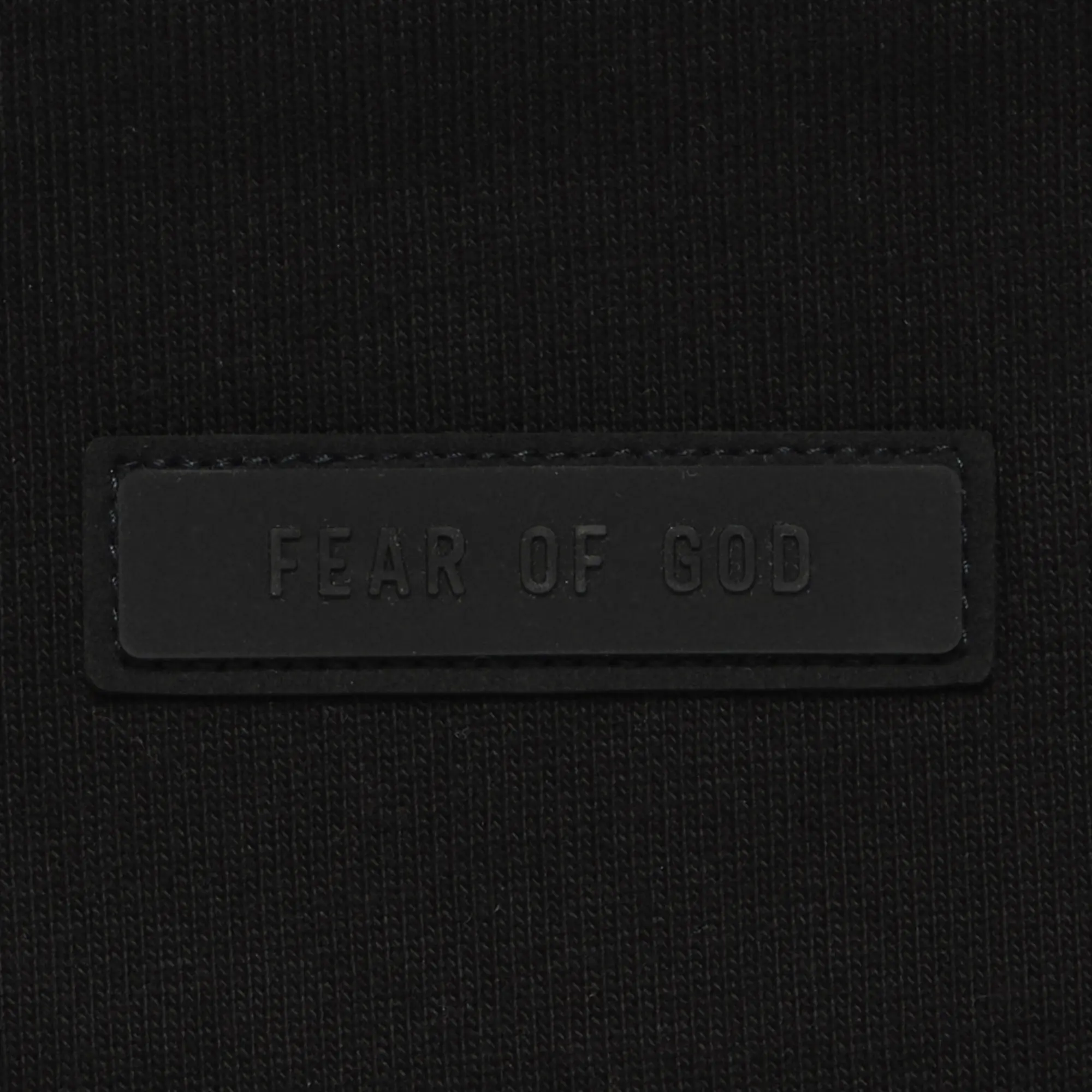 Fear of God Essentials Heavy Jersey Crewneck T-Shirt 'Jet Black' (SS24)