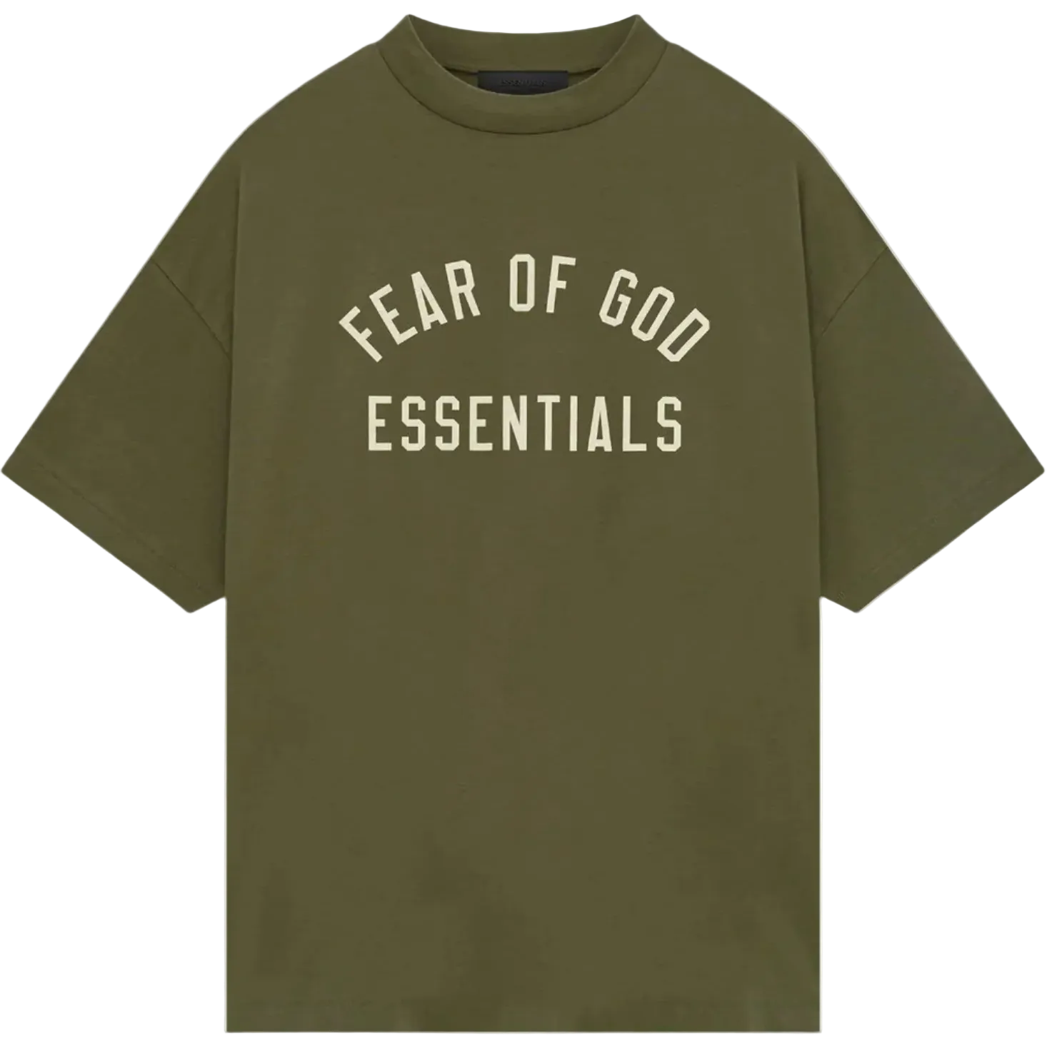 Fear of God Essentials Jersey Crewneck Tee 'Military' (FW24)