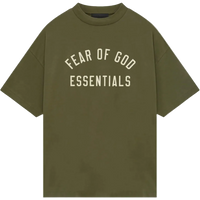 Fear of God Essentials Jersey Crewneck Tee 'Military' (FW24)