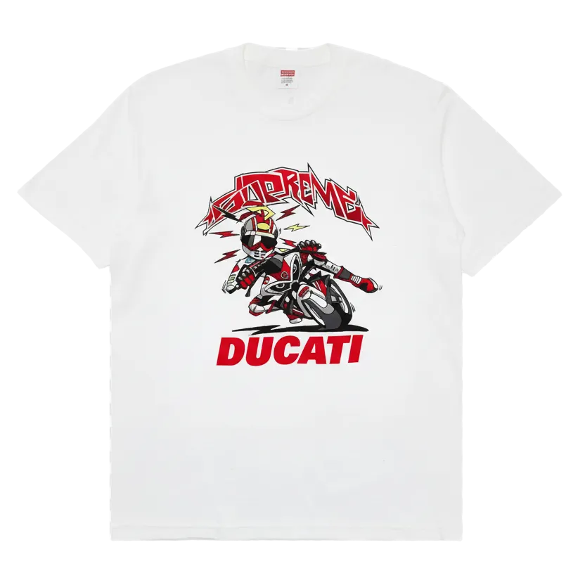 Supreme x Ducati Bike Tee White (SS24)