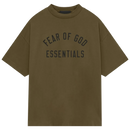 Fear of God Essentials Jersey Crewneck Tee 'Olive' (FW24)