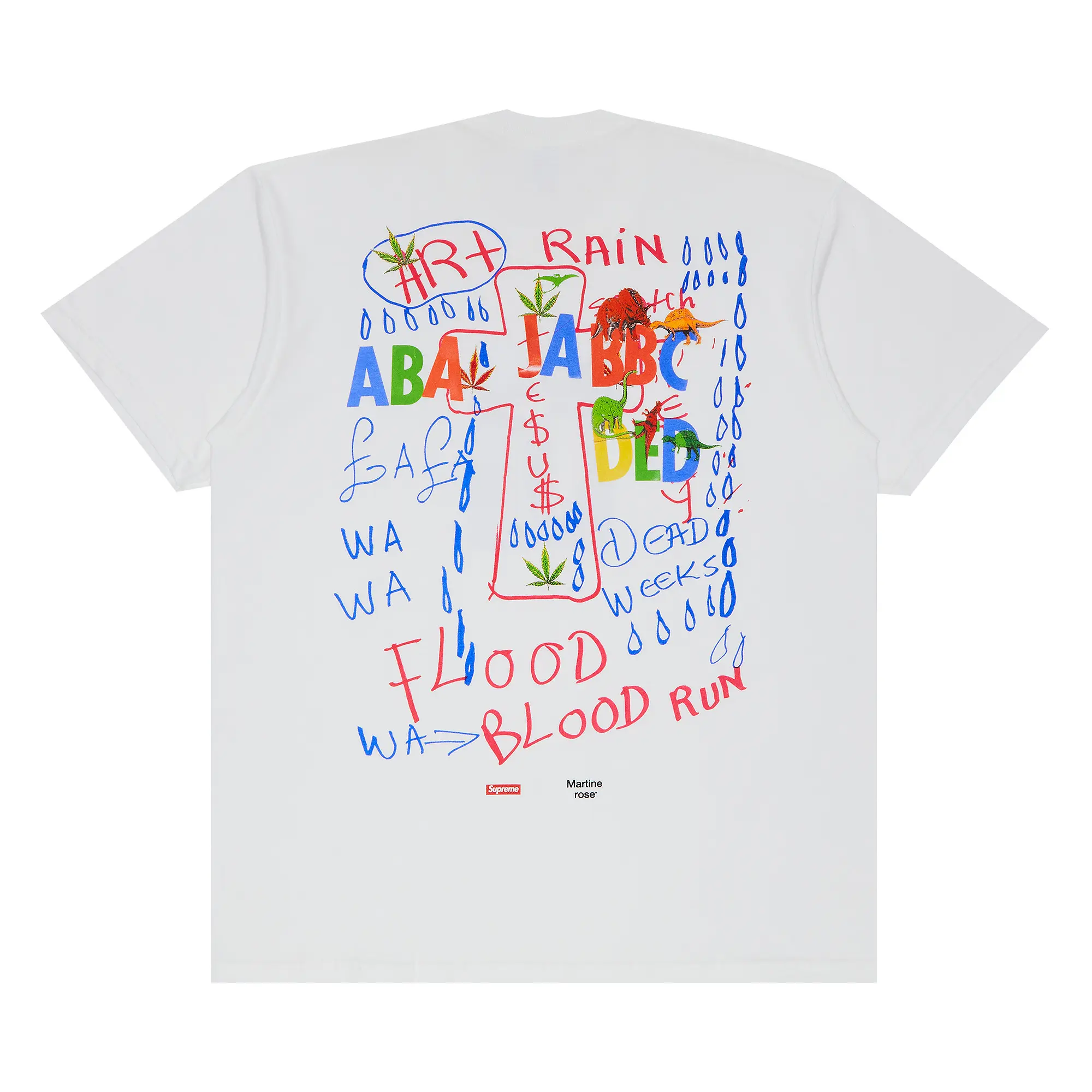 Supreme x Martine Rose Lee Scratch Perry Tee 'White' (FW24)