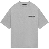 Fear of God Essentials Jersey Crewneck Tee 'Light Heather Grey’ (FW24)