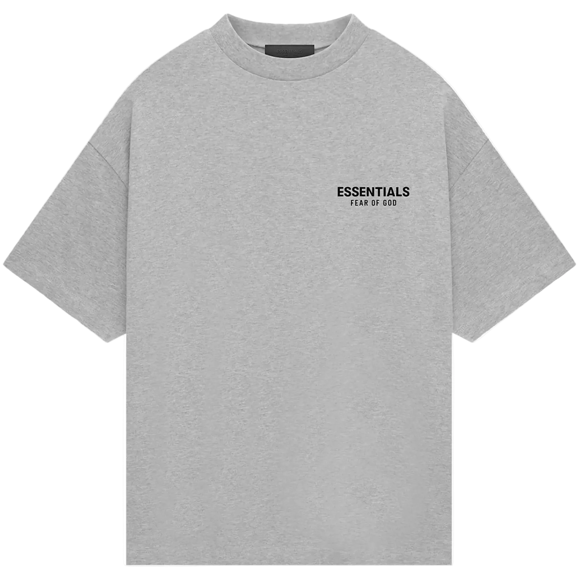 Fear of God Essentials Jersey Crewneck Tee 'Light Heather Grey’ (FW24)