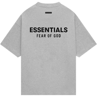 Fear of God Essentials Jersey Crewneck Tee 'Light Heather Grey’ (FW24)