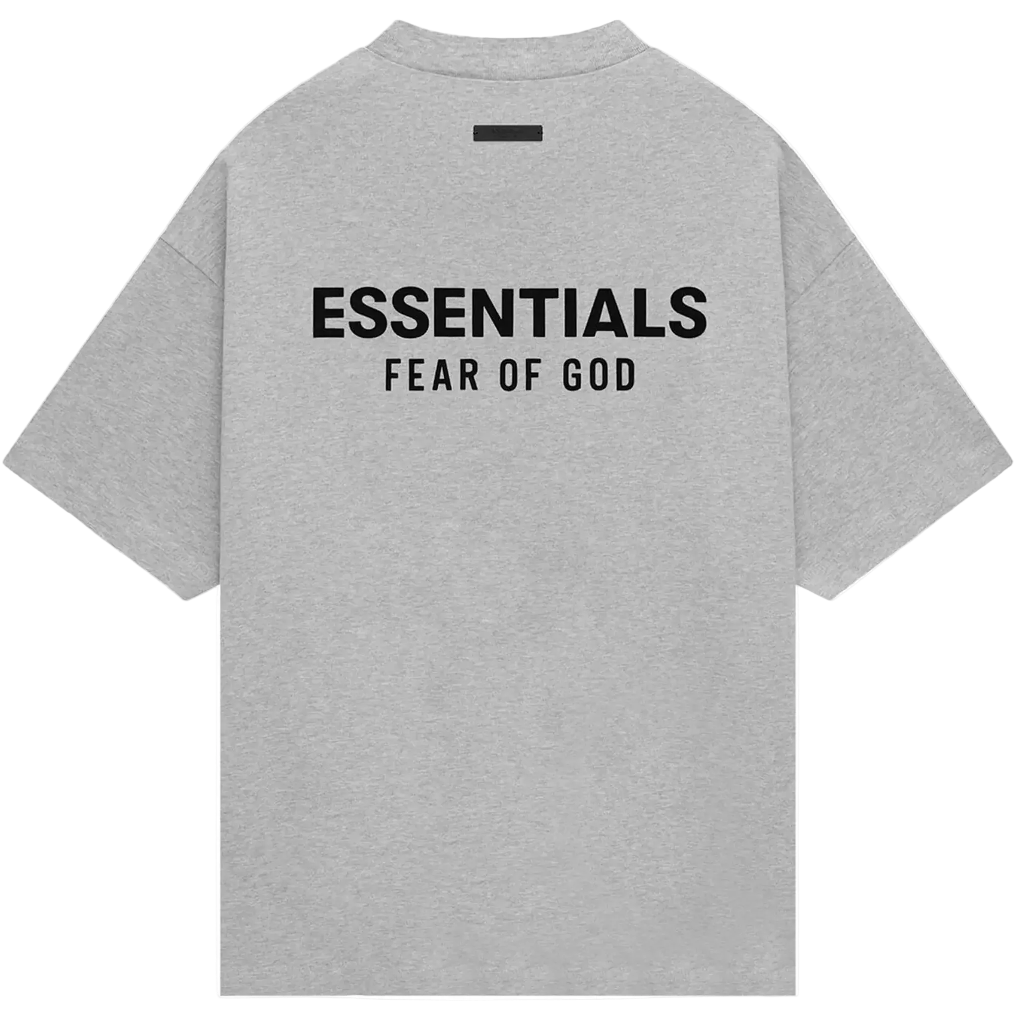 Fear of God Essentials Jersey Crewneck Tee 'Light Heather Grey’ (FW24)