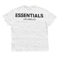 Fear of God Essentials 3M Reflective LA Exclusive Tee White (FW19)