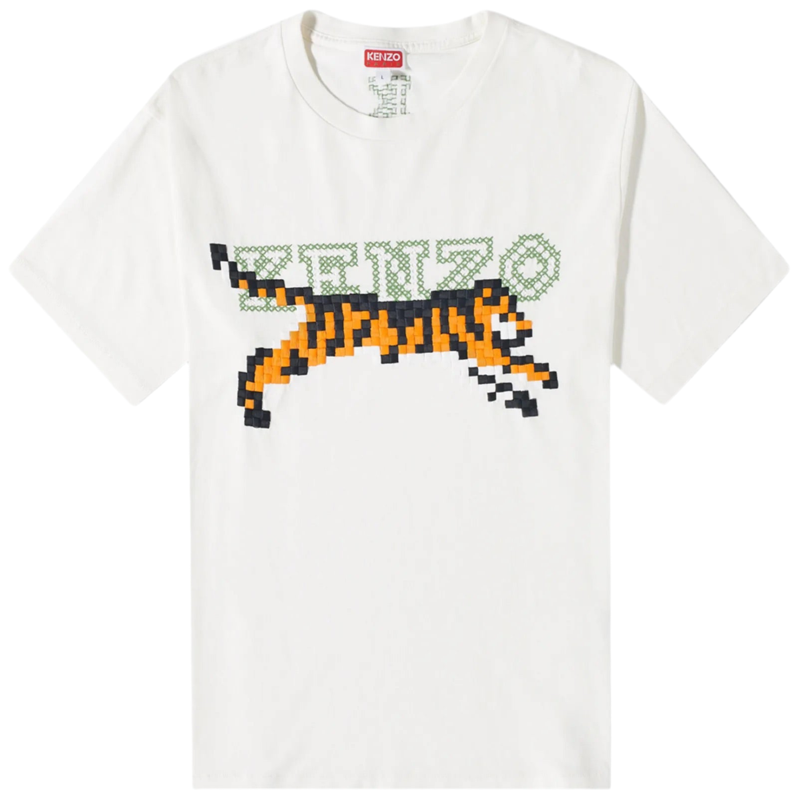 Kenzo x Nigo Tiger Pixel Oversized T-Shirt White