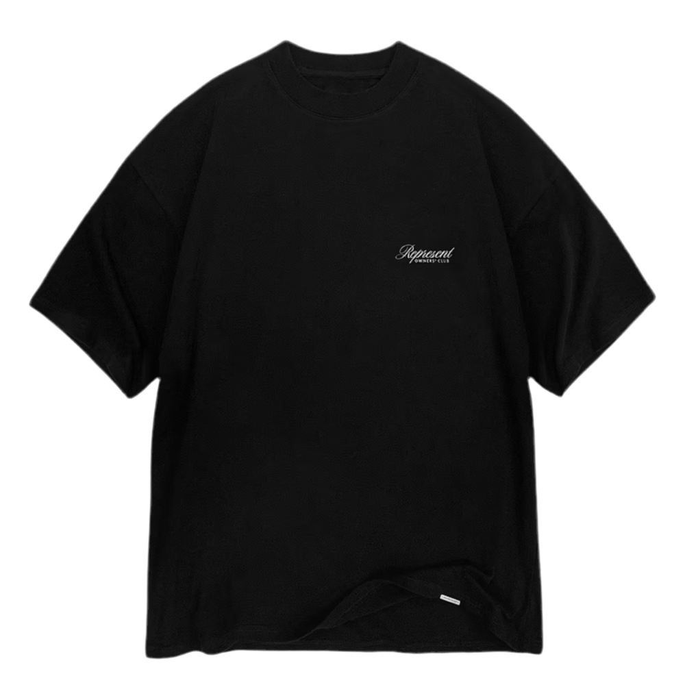 Represent Owners Club Script T-Shirt Black