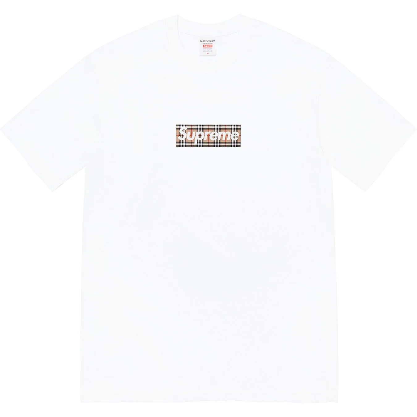 Supreme x Burberry Box Logo Tee White (SS22)
