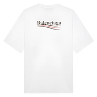 Balenciaga Political Campaign Logo T-Shirt White