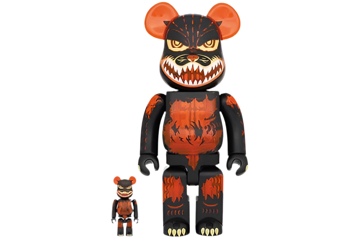 Bearbrick Godzilla VS Destoroyah version Godzilla (Meltdown) 100% & 400% Set Clear Orange Ver.